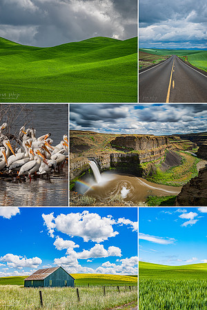 Beautiful Natural Scenery Aesthetics Mood Photo Collage