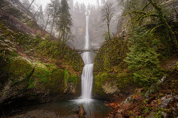Early Winter at Multnomah Falls